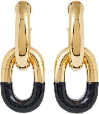 Paco Rabanne XL Link Oorbellen - Dames - Oorbellen - Geel - ONE Size - Accessoires