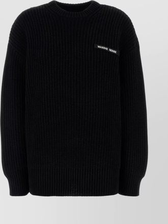 Marine Serre oversized cotton jumper