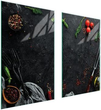 OEM Placa Protectora De Vidrio Para Estufa 75x52 Pizarra