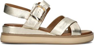 Inuovo Elegante platte sandalen voor vrouwen - Dames - Sleehakken - Geel - 42 EU - Leer - Schoenen
