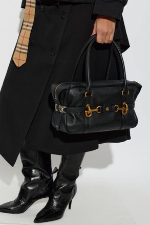 Burberry Leather Bag, Womens, Black