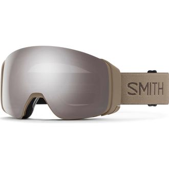 Smith 4D MAG 184mm Snow Goggles in Bandit/Chromapop Sun Platinum at Nordstrom
