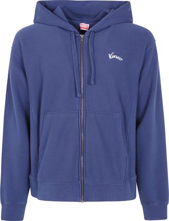 Kenzo Zip-Up Hoodie Kenzo Eiffel Tower Design