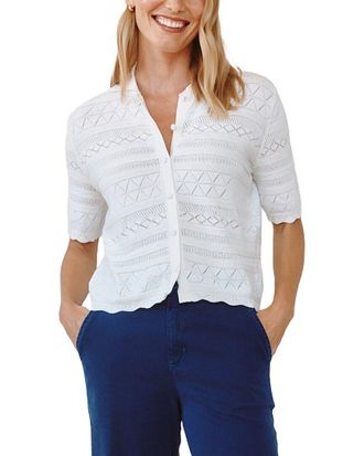 Bella Dahl Button-Down Wool-Blend Sweater