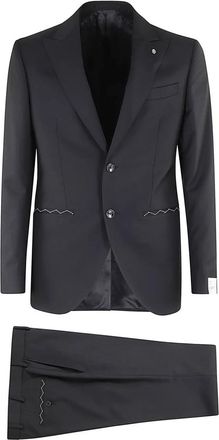 Luigi Bianchi Mantova Elegant Pak voor Heren - Heren - Business pakken - Blauw - 2XL - Kostuums