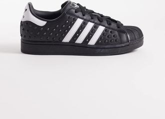 adidas Originals Superstar II - Sneakers nere con borchie-Nero
