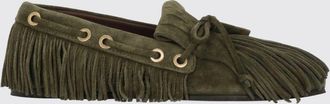 Etro Suede Calfskin Loafers with Fringes and Round Toe