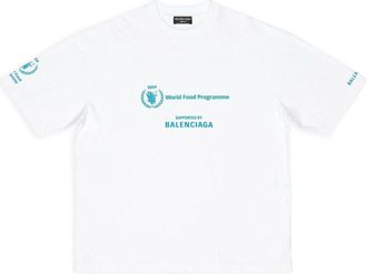Balenciaga x WFP T-Shirt Medium Fit White 612966TMVL29086