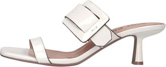 Bibi Lou Schoenen, Dames, Wit, 40 EU, Linnen, Heeled Mules