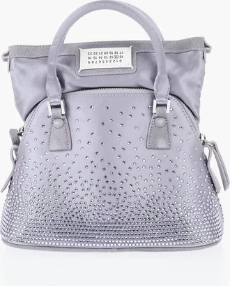 Maison Margiela MM11 Borsa 5AC in Misto Seta Impreziosita da Cristalli Maison Margiela