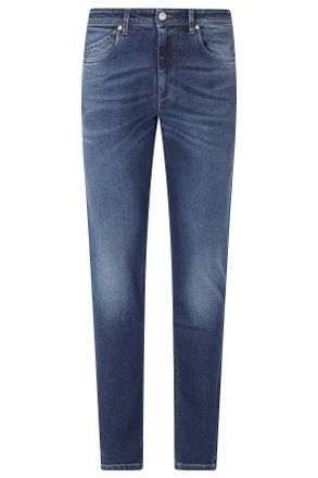 Re-hash Dark Blue Rubens Five-Pocket Slim Straight-Leg Jeans