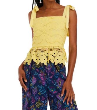 Allison New York Gina Tank Top In Sunshine Yellow