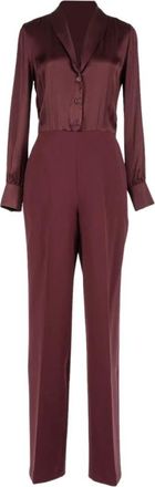Twinset Elegant One Piece Jumpsuit - Dames - Jumpsuits - Paars - L - Polyester - Jumpsuits & Playsuits