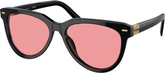Miu Miu MU12ZS 16K1D0 Womens Sunglasses Black Size 56