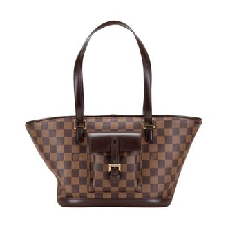 Louis Vuitton Bolso Tote de Piel Pre-owned - Pre-owned - Mujer - Marr&oacute;n - ONE SIZE