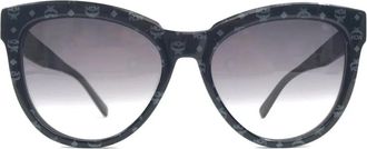 MCM Occhiali da sole cat-eye con monogramma - Nero