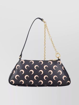 Marine Serre crescent moon canvas shoulder bag