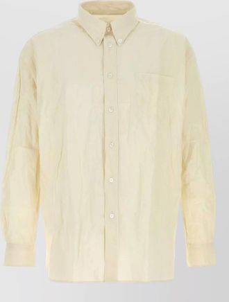 Willy Chavarria poplin shirt button down collar pocket