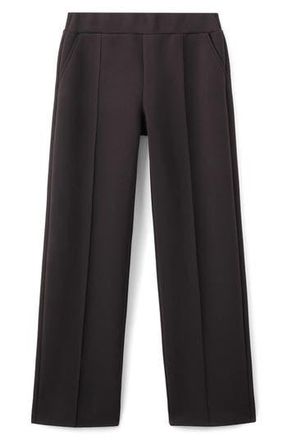 Mango Selection Seamed Pull-On Pants in Dark Brown at Nordstrom Rack, Size Medium