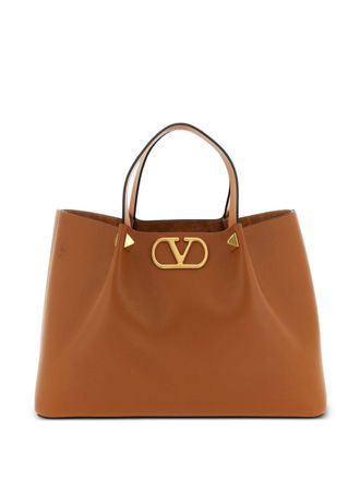 Valentino Garavani V Logo Signature mittelgro&szlig;e Ledertasche