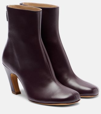 Le Monde Beryl Mica 80 leather ankle boots