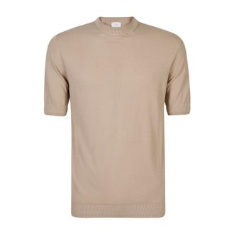 Eleventy Maglia Girocollo Mezza Manica - male - Eleventy - Round-neck Knitwear - Brown - 3XL - Knitwear