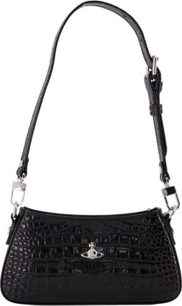 Vivienne Westwood Tasha Schoudertas - Dames - Schoudertassen - Zwart - ONE Size - Leer - Tassen