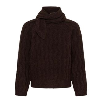 Soaked In Luxury Gebreide kleding - Dames - Coltruien - Bruin - XS - Truien & Vesten