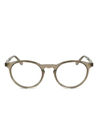 Calvin Klein round-frame glasses - Brown