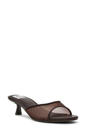 Dolce Vita Dorthey Mesh Kitten Heel Sandal in Brown at Nordstrom Rack, Size 9.5