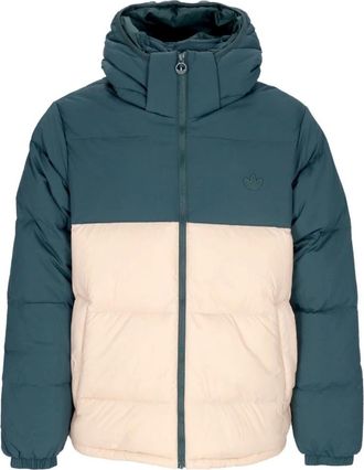adidas Groene Puffer Jacket met Afneembare Capuchon - Heren - Ski Jassen - Veelkleurig - XL - Polyester - Fitness