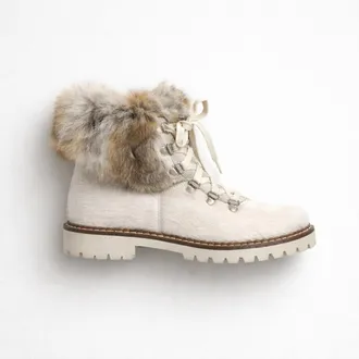 Regina Womens Forest Rabbit Boots In White