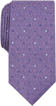 Perry Ellis Mens Saxon Classic Dot Tie Purple Size Regular
