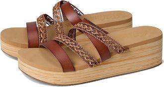 Skechers Summers Womens Sandals Luggage : 6.5 B - Medium, Faux Leather