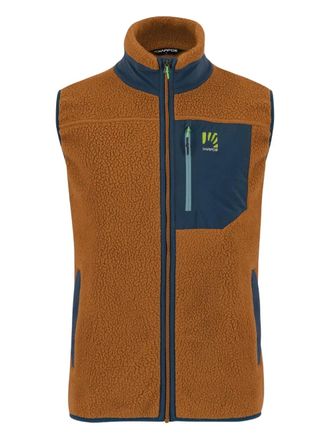 Karpos fleece zip-up gilet - men - Polyamide/Polyester/Polyester/Spandex/Elastane - M - Brown