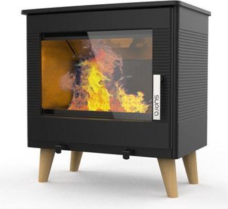 Supra Estufa De Le&ntilde;a Negra Resistente Al Agua De 7,3 Kw - Fr9016170b - Supra