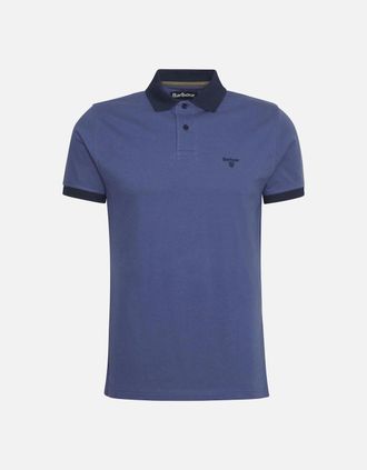 Barbour Mens Barbour Mens Oceana Blue Lynmouth Polo Shirt - Navy - Size: 38