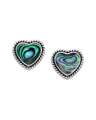 Samuel B. Silver Abalone Earrings