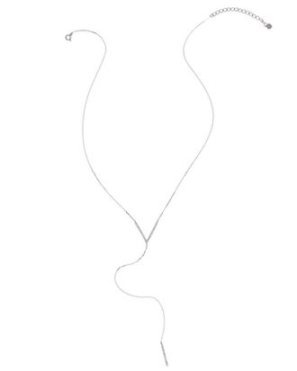 Adornia Adornia Silver Crystal Necklace