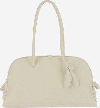 Jacquemus Womens Shoulder Bag Tourism Ivory Calfskin Leather