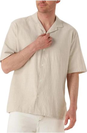 The Goodpeople Heren, Overhemden, Beige, Maat: L