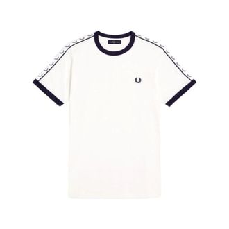 Fred Perry Hombre, Camisetas, Blanco, Talla: S