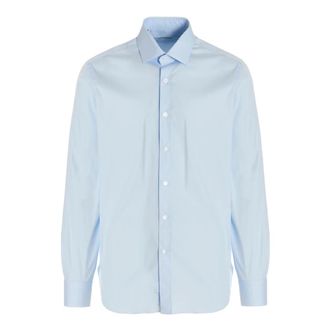 Barba Poplin Shirt - Heren - Casual Overhemden - Blauw - 5XL - Katoen - Overhemden