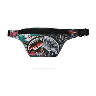 Sprayground Bum Bags, female, Multicolor, ONE SIZE, Crossbody Bag with Shark Print