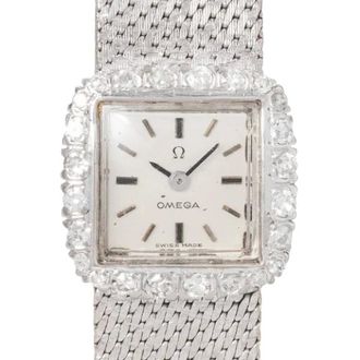 Omega Pre-owned Vintage Jewelry Watch - Dames - Pre-owned - Wit - Maat: ONE Size
