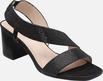 Lotus Womens Galacia Womens Heeled Sandals - Black - Size: 3