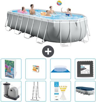 Intex Piscina Prism Frame Oval - 610x305x122 Cm - 9-piezas S525