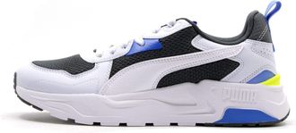 Puma Trinity Lite Mens Trainers, Mineral Gray White Silver Mist Electric Lime, 9.5 UK