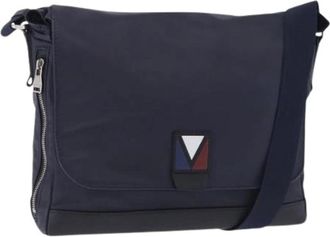 Louis Vuitton Pre-owned V Line Cross Shoulder Bag - Heren - Vintage Schoudertas - Blauw - ONE Size - Vintage