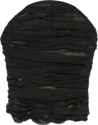 Balenciaga Ruched Halterneck Top